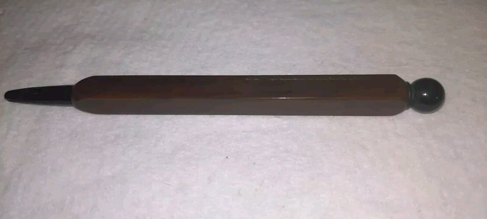 Unmarked BAKELITE? Brown & Black Square Working Mech Pencil