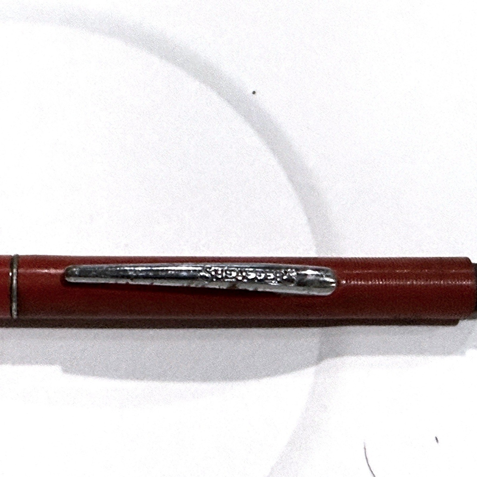 Vintage Sheaffer Mechanical Pencil Red Textured Barrel Chrome Trim MCM USA