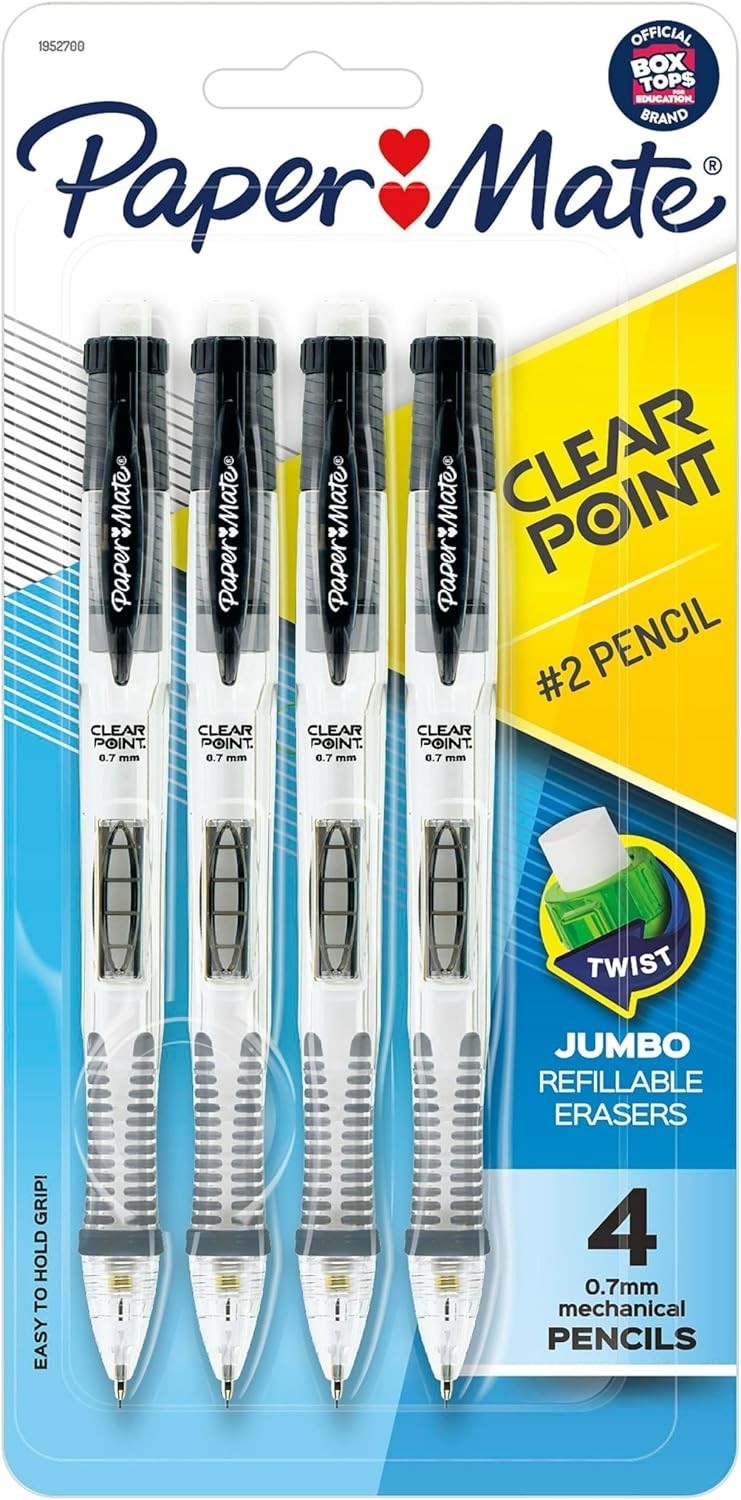 Versatile Clearpoint 0.7mm Mechanical Pencils – 4 Count for Drafting & Sketching