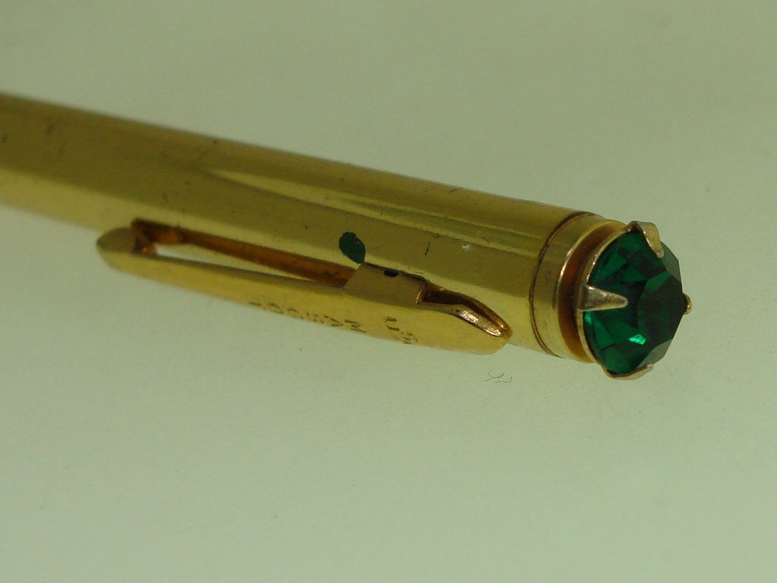 LOVELY VINTAGE “MASCOT, U.S.A.” MECHANICAL PENCIL W/PAINTED LILY OF THE VALLEY!