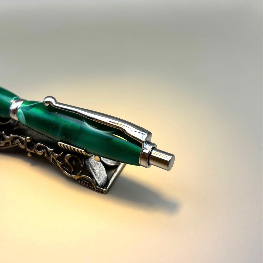 Acrylic resin mechanical pencil 0.5mm knock type handmade