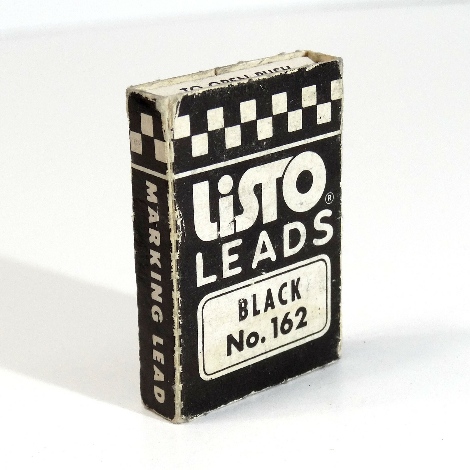VINTAGE LISTO LEADS BLACK No. 162 BOX FOUR LEADS LEFT INSIDE 1C1