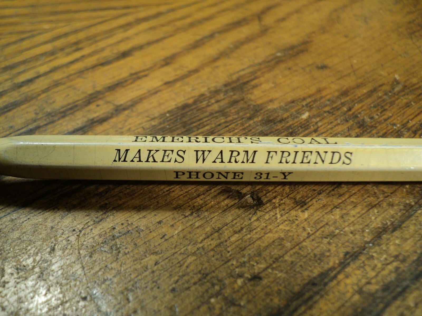 Vintage Scripto Mechanical Pencil No. 4-47 Emerich’s Coal Makes Warm Friends