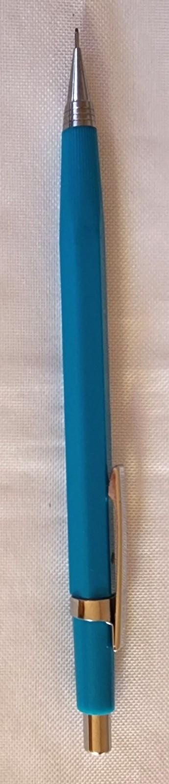 BEROL 0.5mm TM5 PUSH ACTION AUTO FEED MECHANICAL PENCIL TURQUOISE + DRAWING LEAD