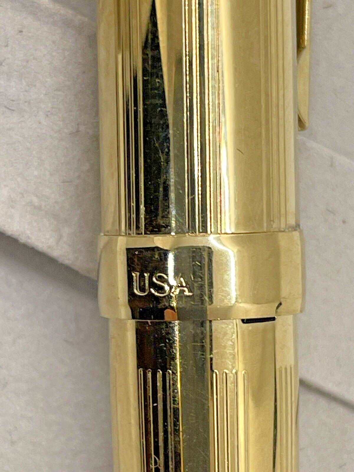 Sheaffer ‘s Prelude 368 22K Gold Plated .7mm Mechanical Pencil USA ‘UAW GM’