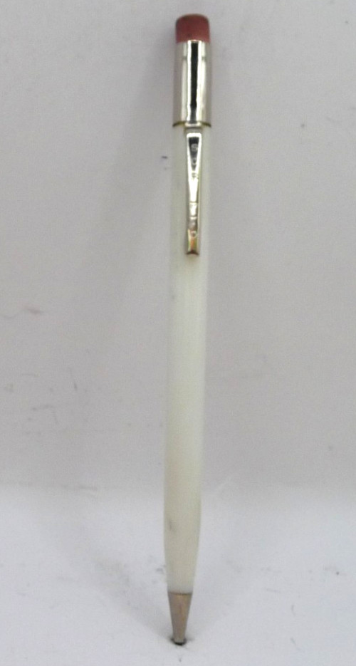 Seripto Vintage White Round Barrel 0.9 mm Pencil—-working