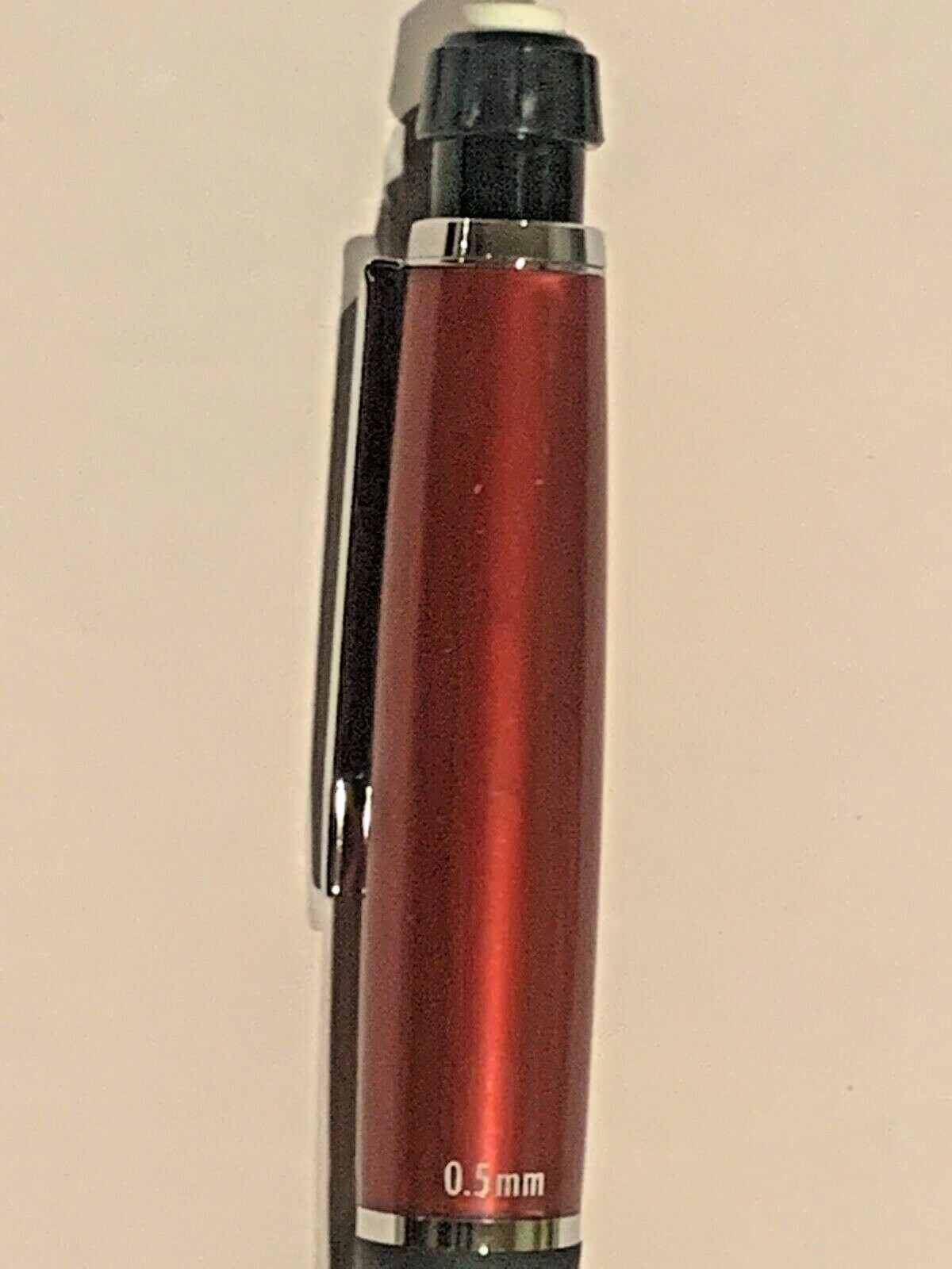 Paper Mate PhD Pencil.5mm Rare Cherry Red & Chrome Trim, New, old stock.