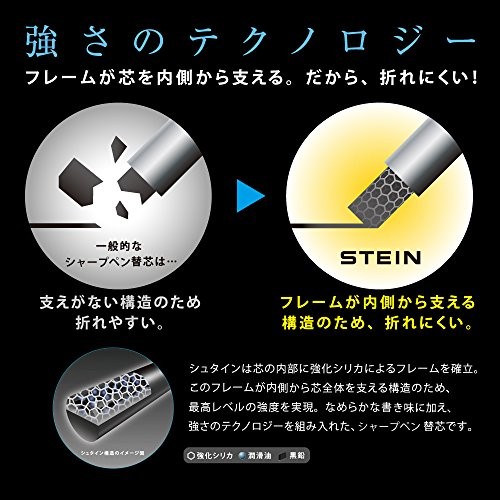 Pentel mechanical pencil lead replacements, Stein 0.2 HB, 3-pack, XC272WHB3P