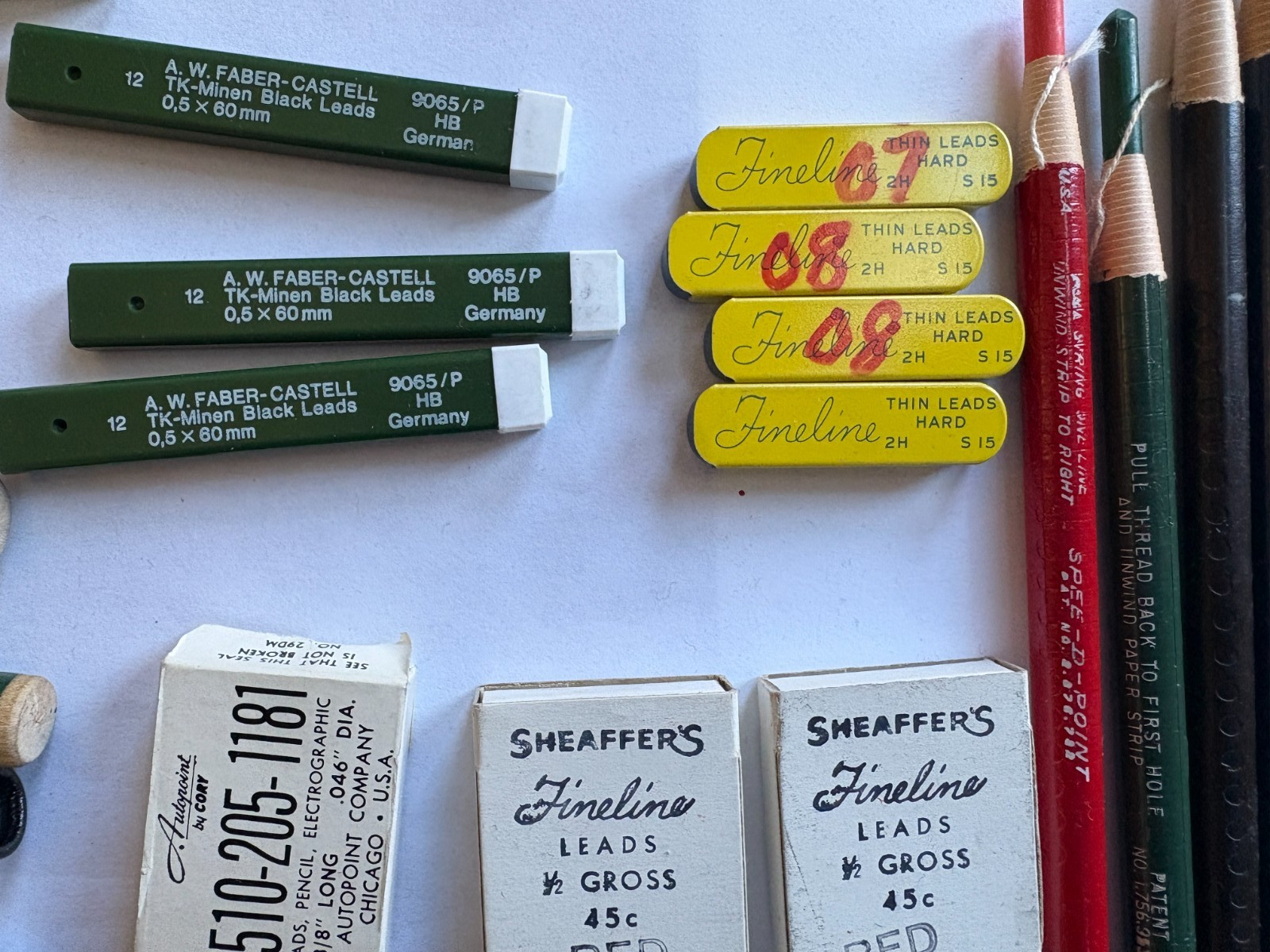 Vintage MECHANICAL PENCIL Lead Eraser LOT Eversharp Venus Farber-Castell