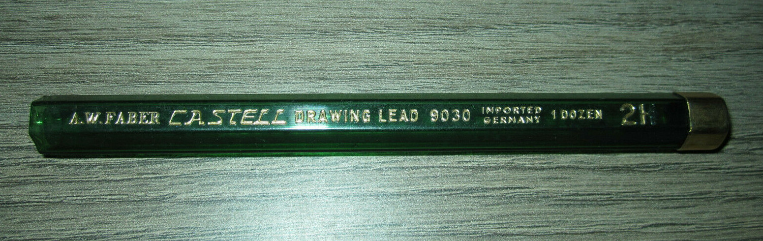 Vtg John Hancock pencil & leads, Koh-I-Noor, Eagle Turquoise, AW Faber Castell