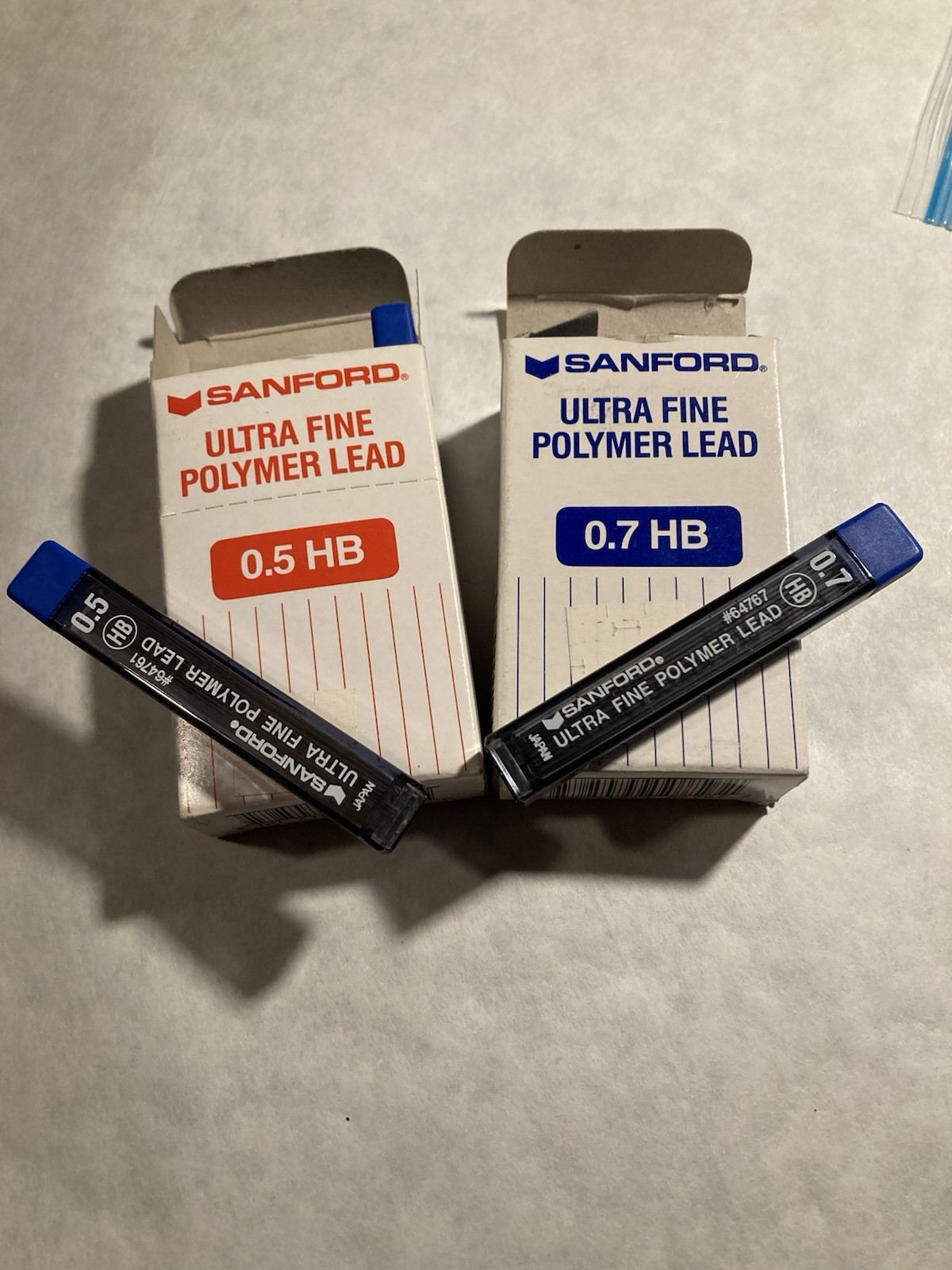 Sanford Ultra Fine Polymer Lead (12) Tubes 0.5HB & (9) Tubes 0.7HB Tubes of 12