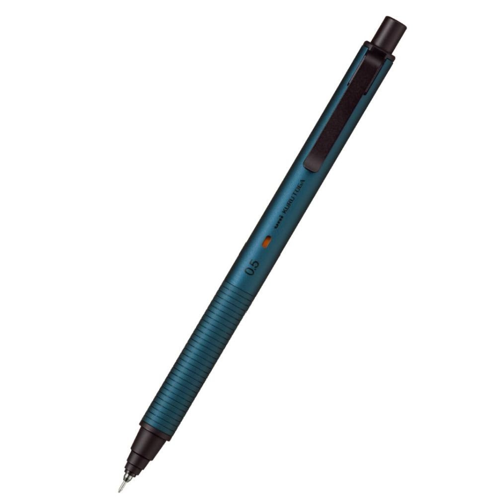 Uni Kuru Toga Metal 0.5mm Mechanical Pencil M5KH1P.10 Silent Blue New