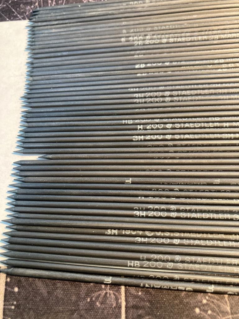 Staedtler Mars Mechanical Pencil Lead Refills Lot Of 50 Pieces Assorted Germany