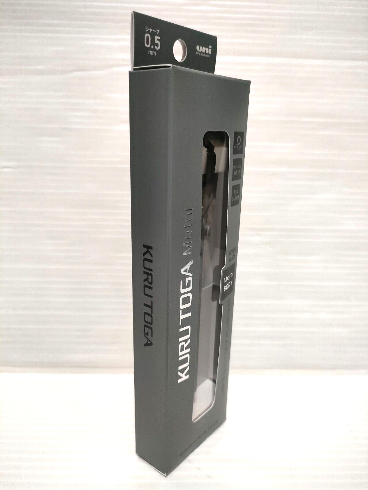 Uni Kuru Toga Metal 0.5mm Mechanical Pencil M5-KH Nocturne Black Kurutoga Gift