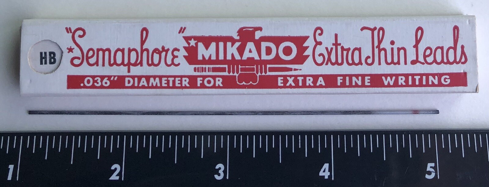 Vintage EAGLE MIKADO Mechanical Pencil Lead .9mm HB Black 4″ NOS 12pk USA