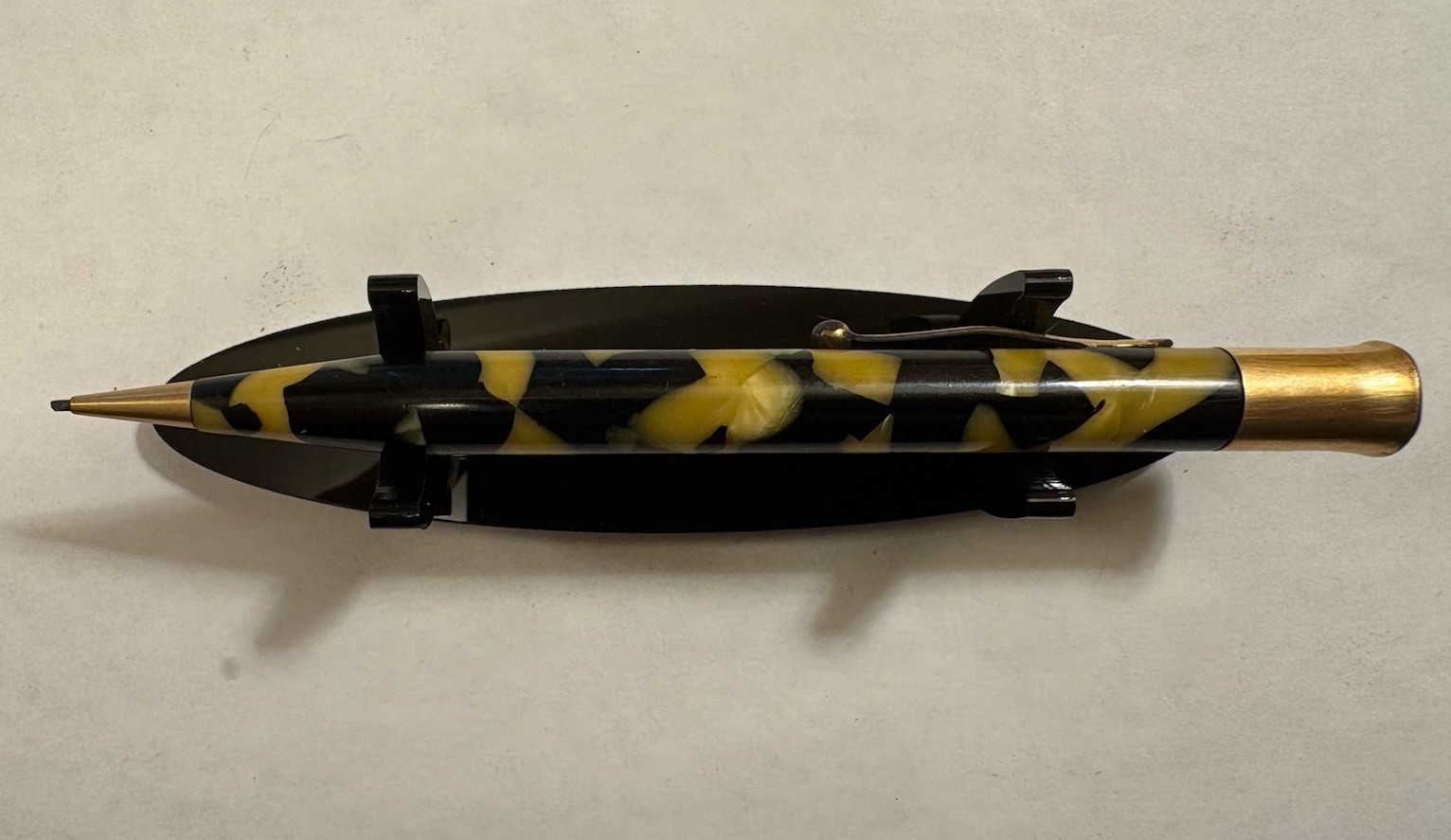 Vintage Sheaffer Lifetime Pearl & Black Gold-Filled Mechanical Pencil