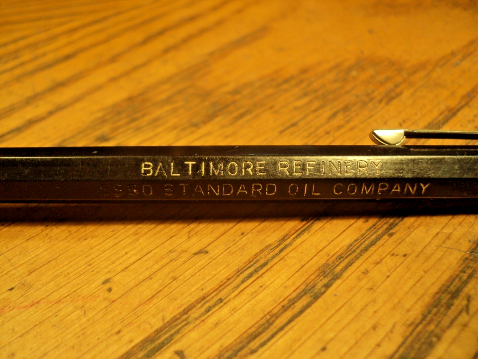 Vintage Autopoint Mechanical Pencil Esso Baltimore Refinery 5-1/2″ USA C