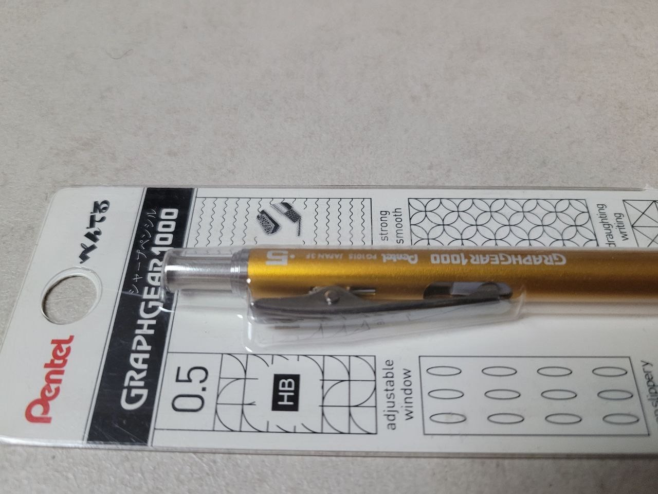 Pentel Graph Gear 1000 Hongkong Limited Edition mechanical pencil Graphgear Gold