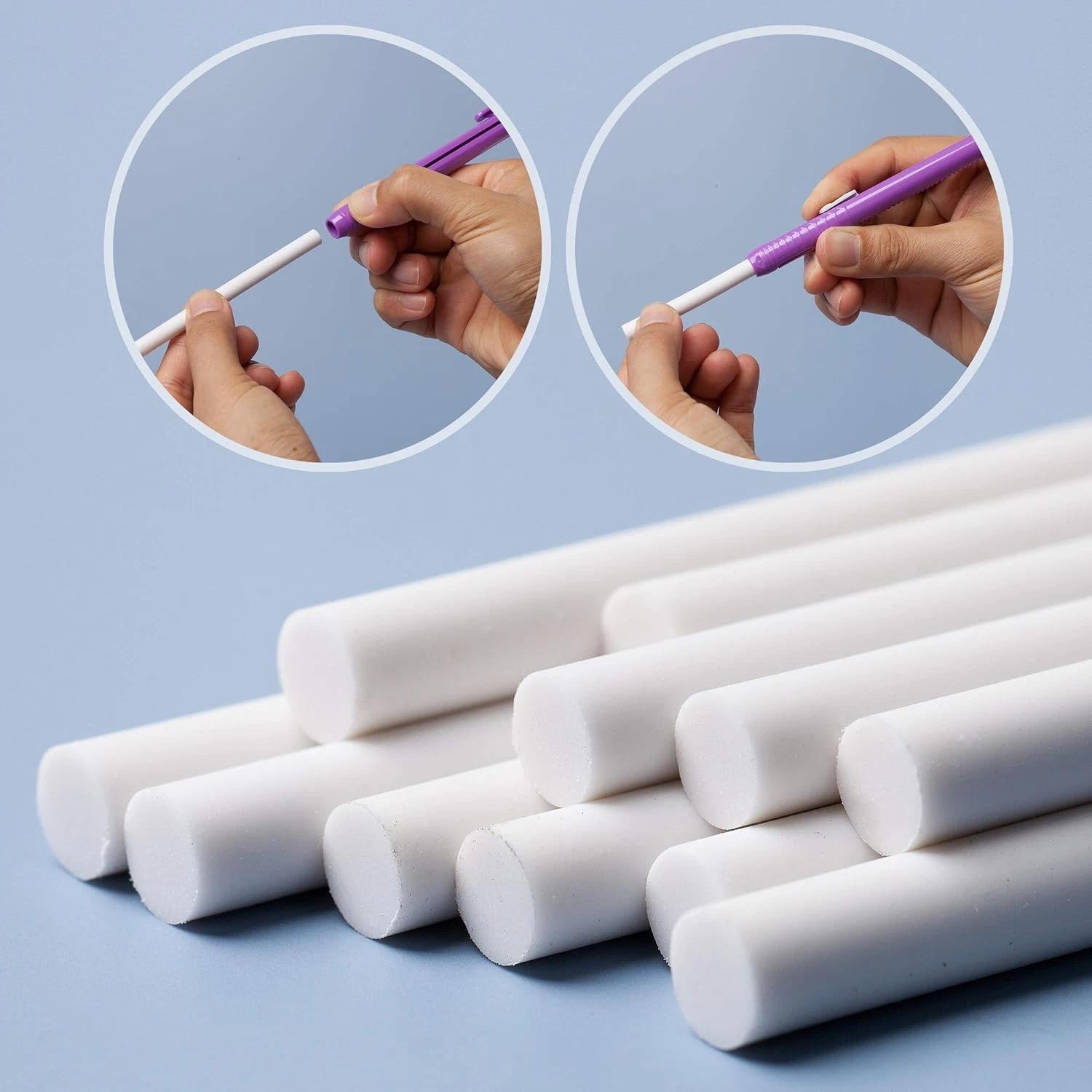 Eraser Refill Pack of 12 – Eraser Pen Refills, Pencil Erasers, Perfect for Back