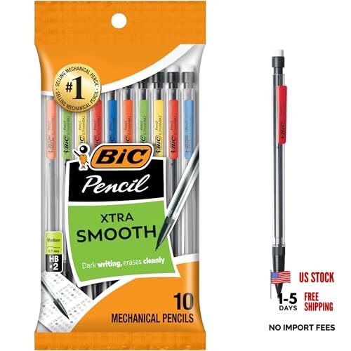 Xtra-Smooth Mechanical Pencils with 1 Count (Pack of 10) Original Edition