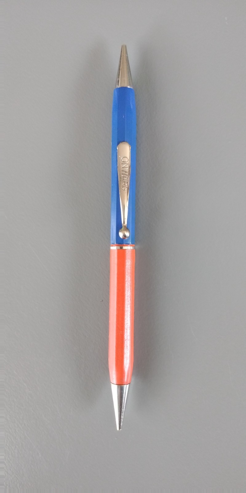 Vintage 1920s Onward Dual Tip Medianical Pencil Blue & Orange Working Pen