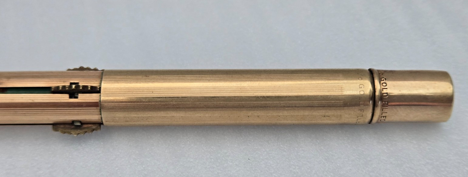 Vintage EVERSHARP 4 Color Mechanical Pencil 14K Gold Filled 1/10 Norma USA Work