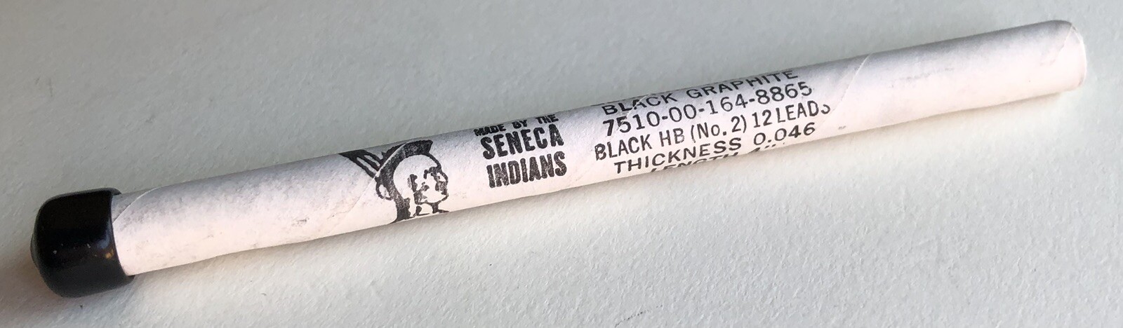 Vintage SENECA Mechanical Pencil Lead HB Black 1.18mm NOS 12pk Tube USA