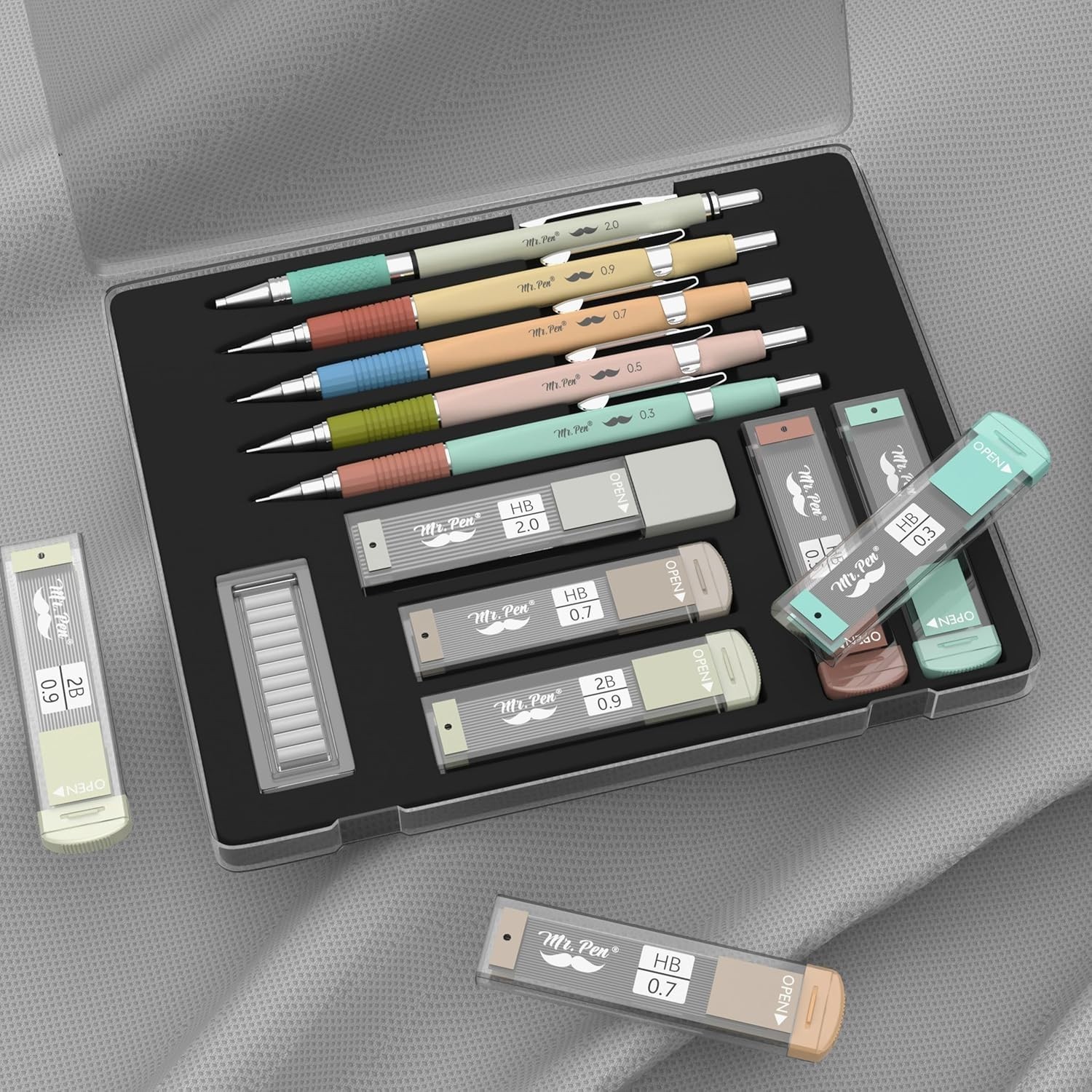 Elegant Mechanical Pencil Set in Pastel Colors – Perfect for Creative Minds