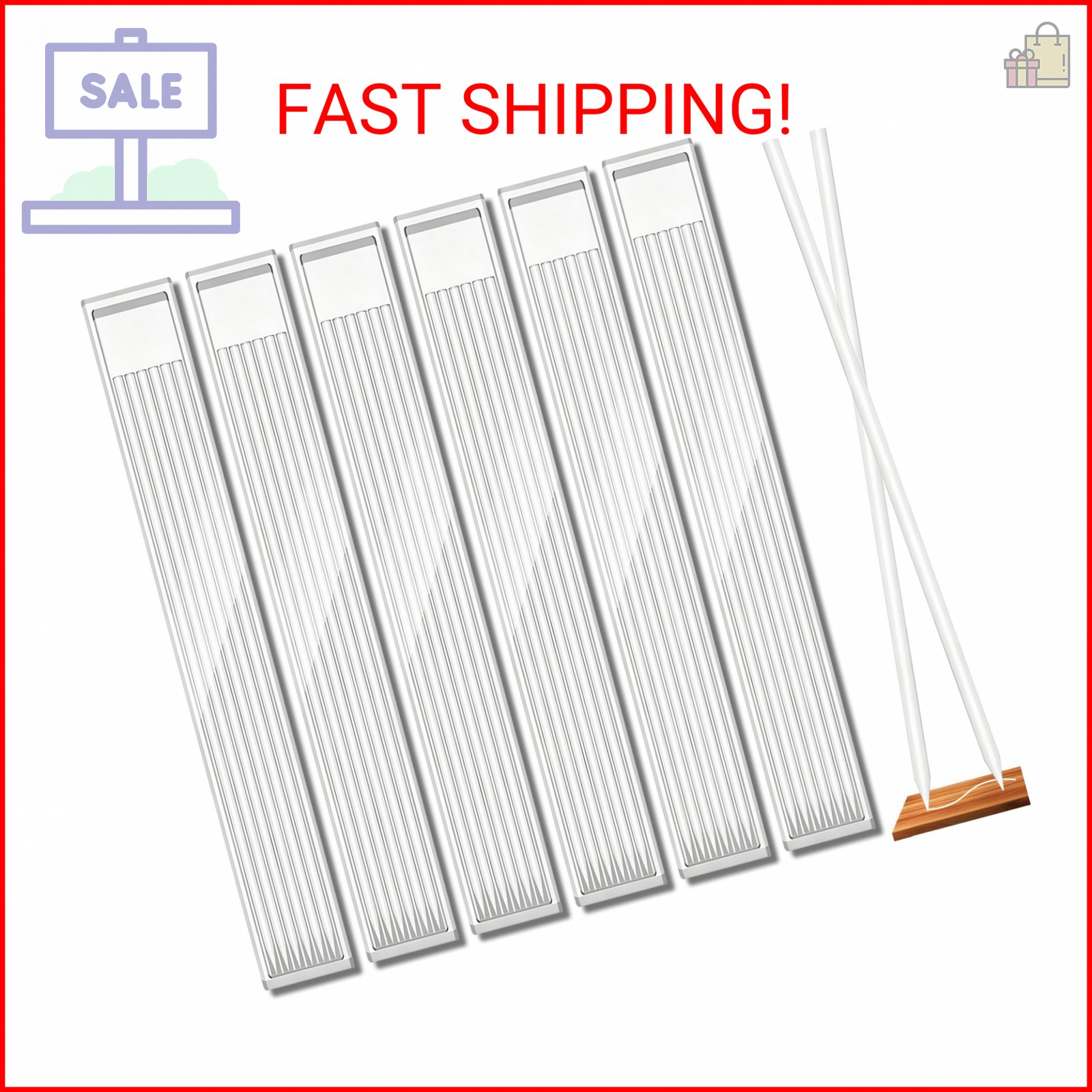 36 Pcs 2.8mm Pencil Lead Refills for Carpenter Mark Pencils Solid Deep Hole Mech