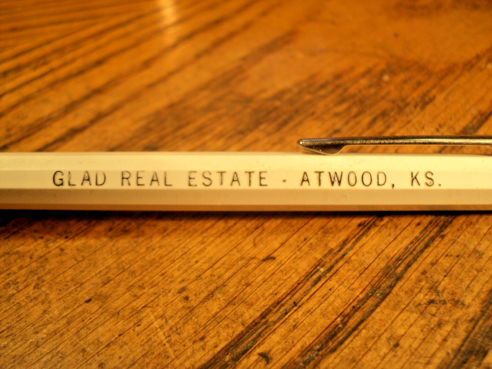 Vintage Autopoint Mechanical Pencil Glad Real Estate Atwood KS 5-1/2″ Long