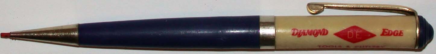 Vintage mechanical pencil DE DIAMOND EDGE Tools Cutlery Marshalls Clay Center KS