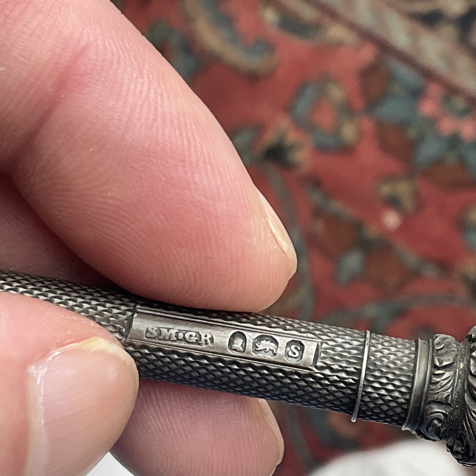 Antique Sampson & Mordan Sterling Silver Retractable Pencil Date Mark 1833