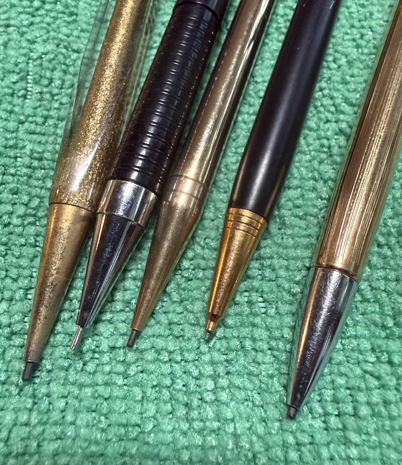 17 Pencil Lot Old & New – All Work – Pentel Zebra Niji Berol Autopoint Ritepoint