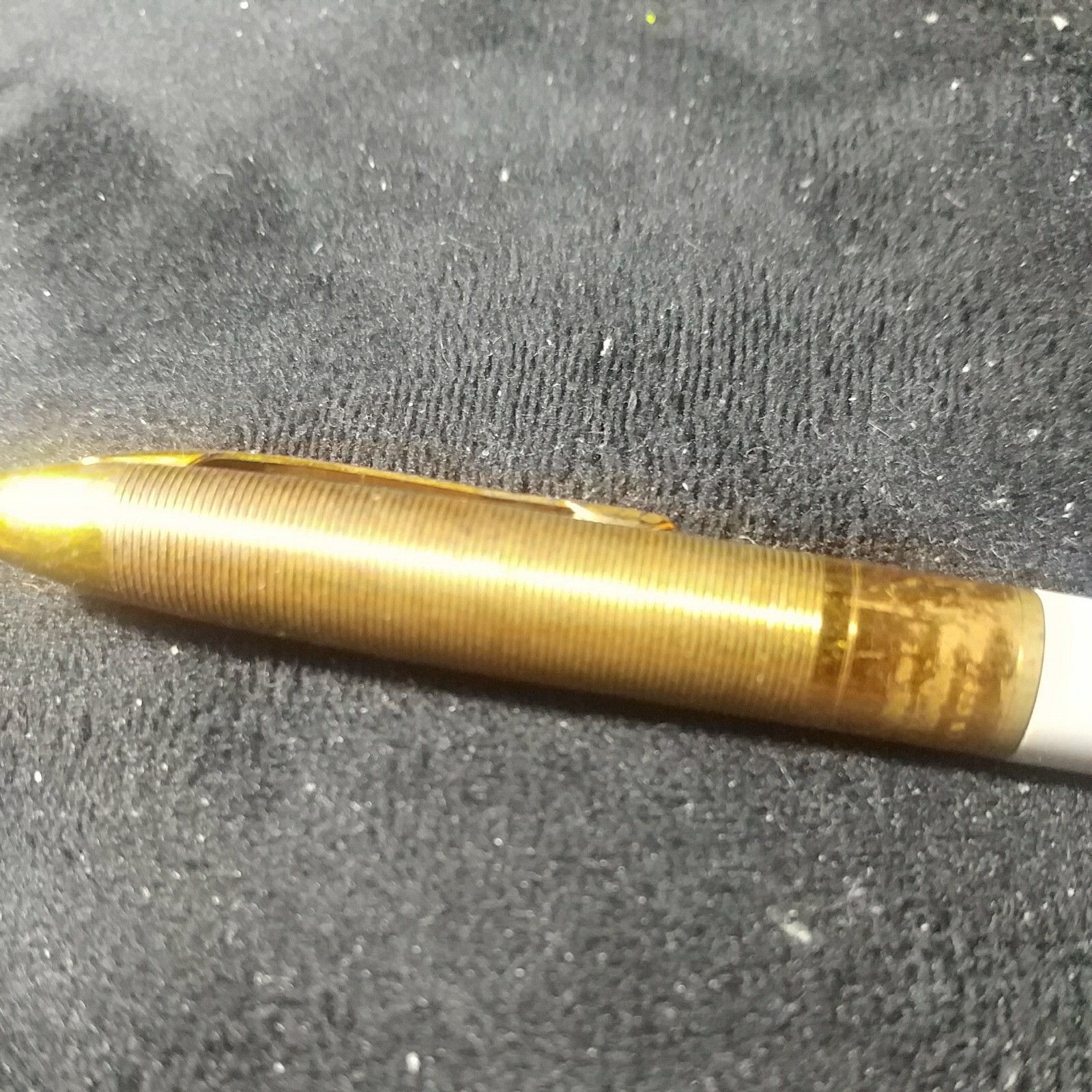Vintage FineLine Sheaffer Mechanical Pencil White/Gold body-metal-as is