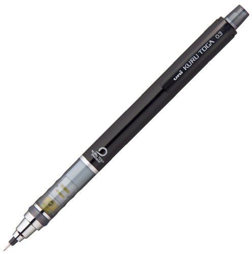 Mitsubishi Pencil Co., Ltd. sharp pen Kurutoga 0.3 black M34501P.24 JAPAN [6bx]