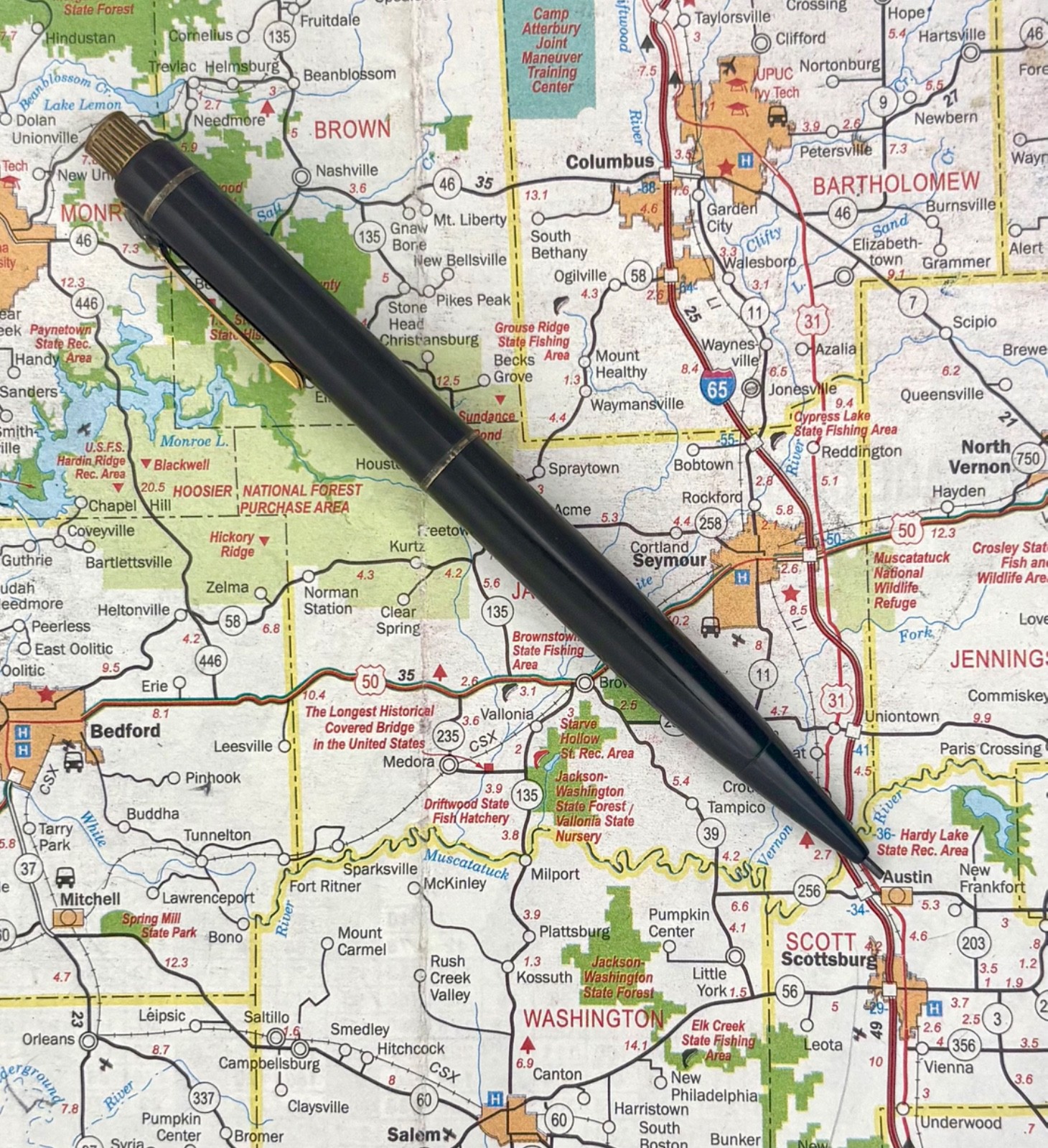 Vintage Eversharp Skyline Mechanical Pencil Standard Size, Black, gold-fill trim