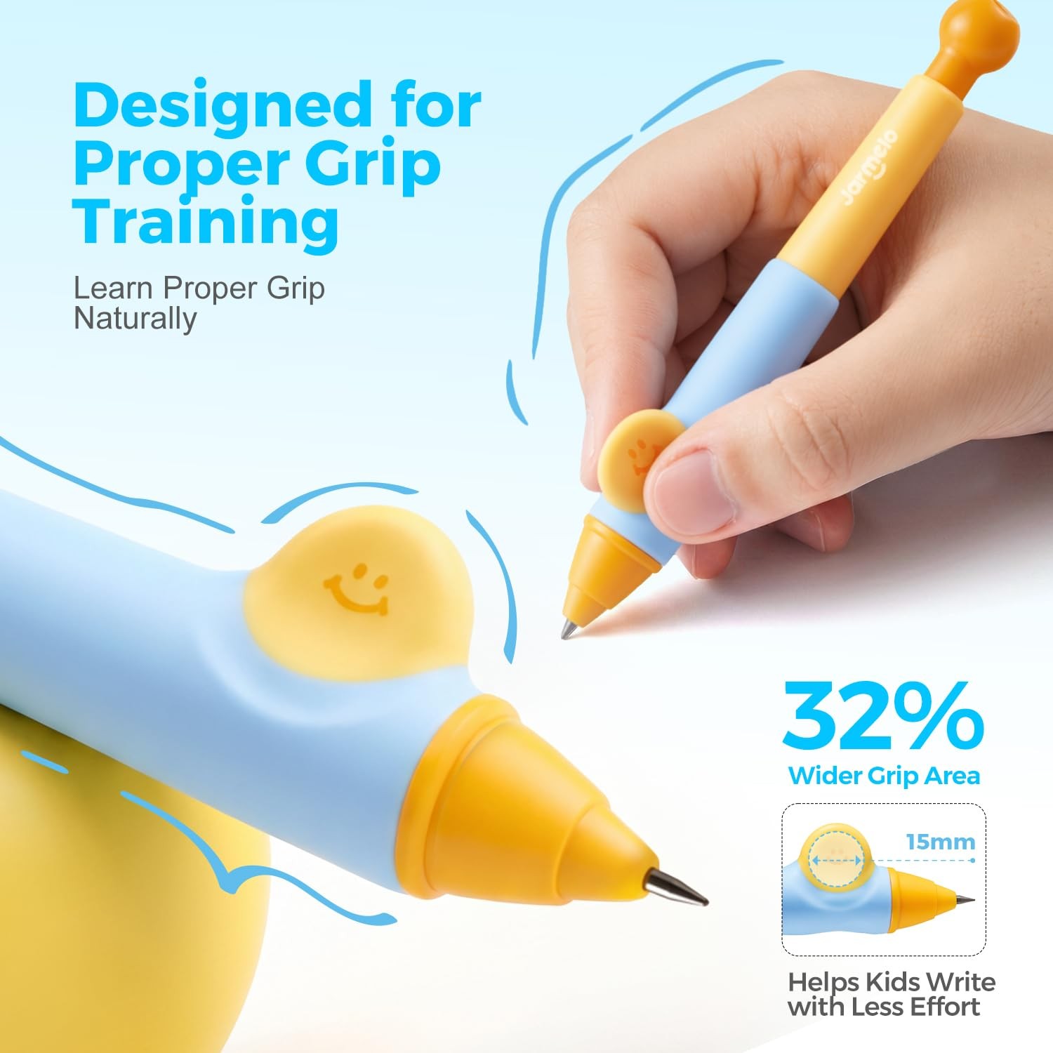 Sun Grips Mechanical Pencil Set Ergonomic Kids 2mm Lead Refills Erasers