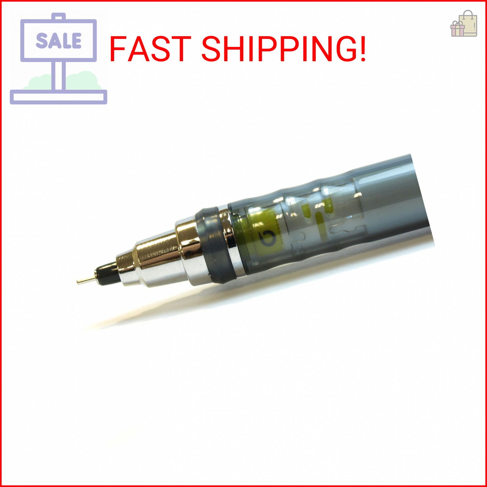 Uni Kurutoga Mechanical Pencil Standard, 0.3mm, Black (M34501P.24)