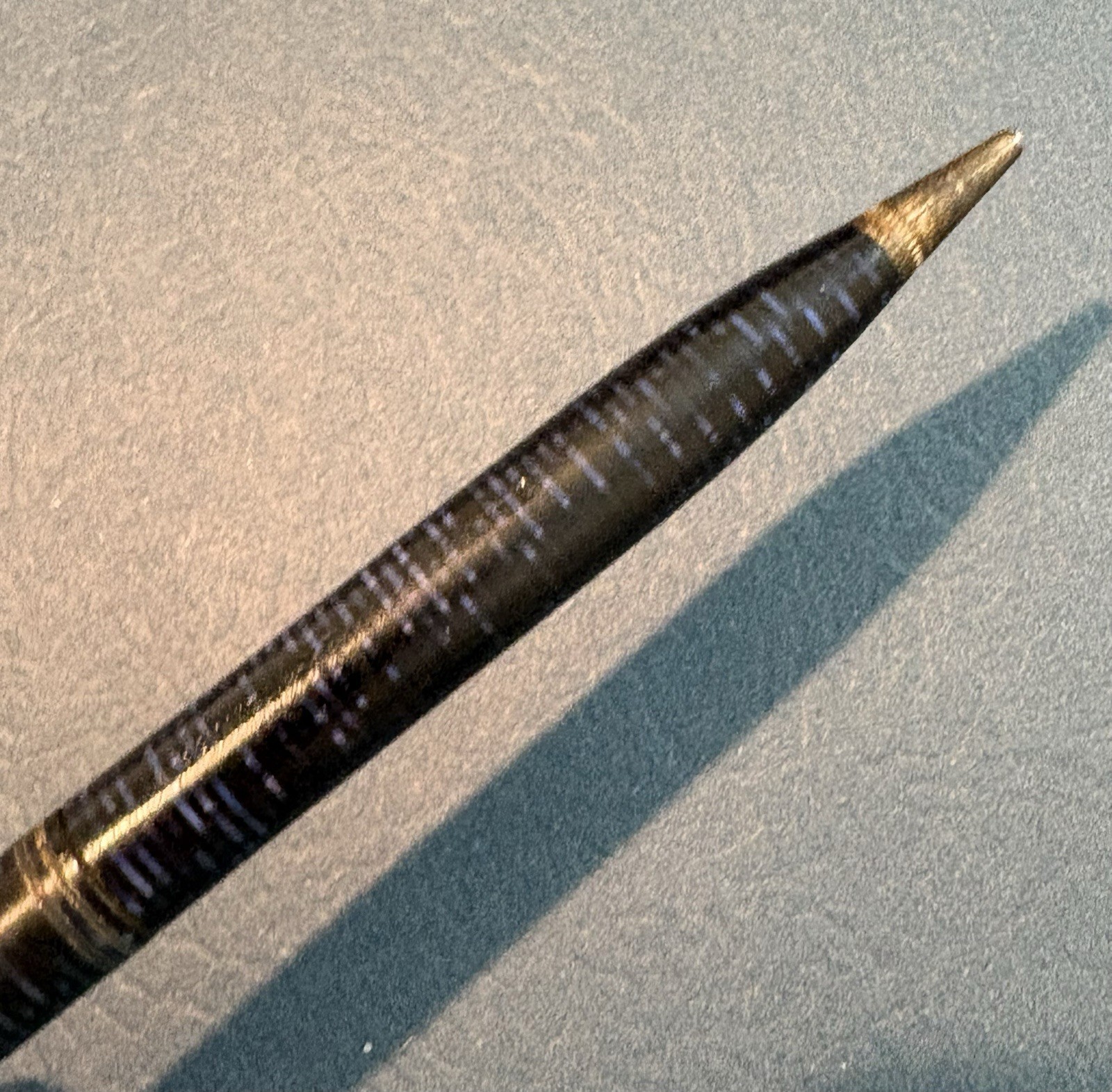 Antique Vtg Parker Candy Striped Twist Mechanical Pencil Black & Blue