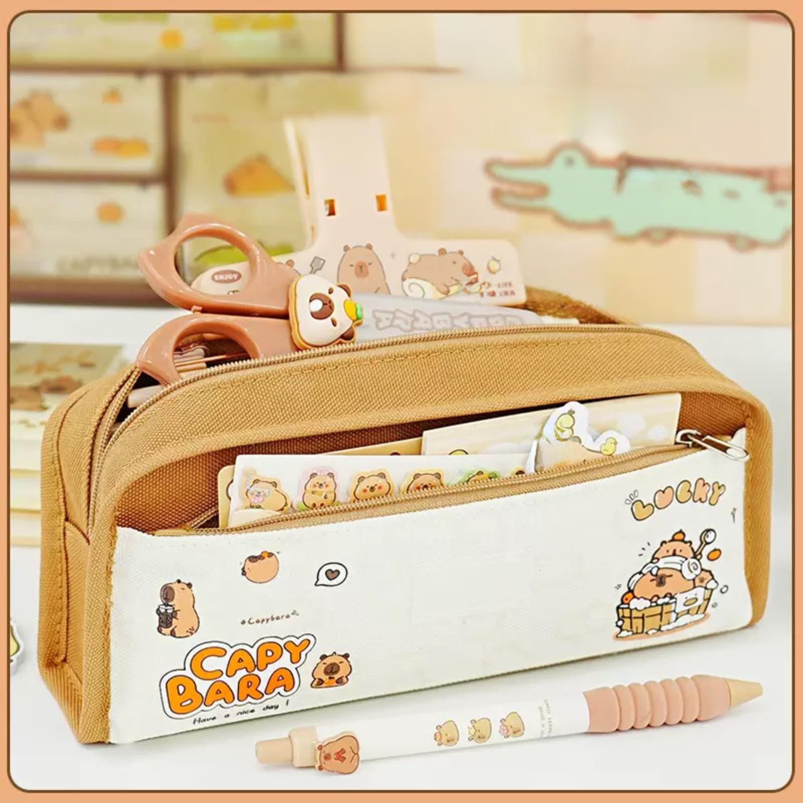 Cute Capybara Supplies Capybara Stationery Set Kawaii Christmas Gifts Set Inc…