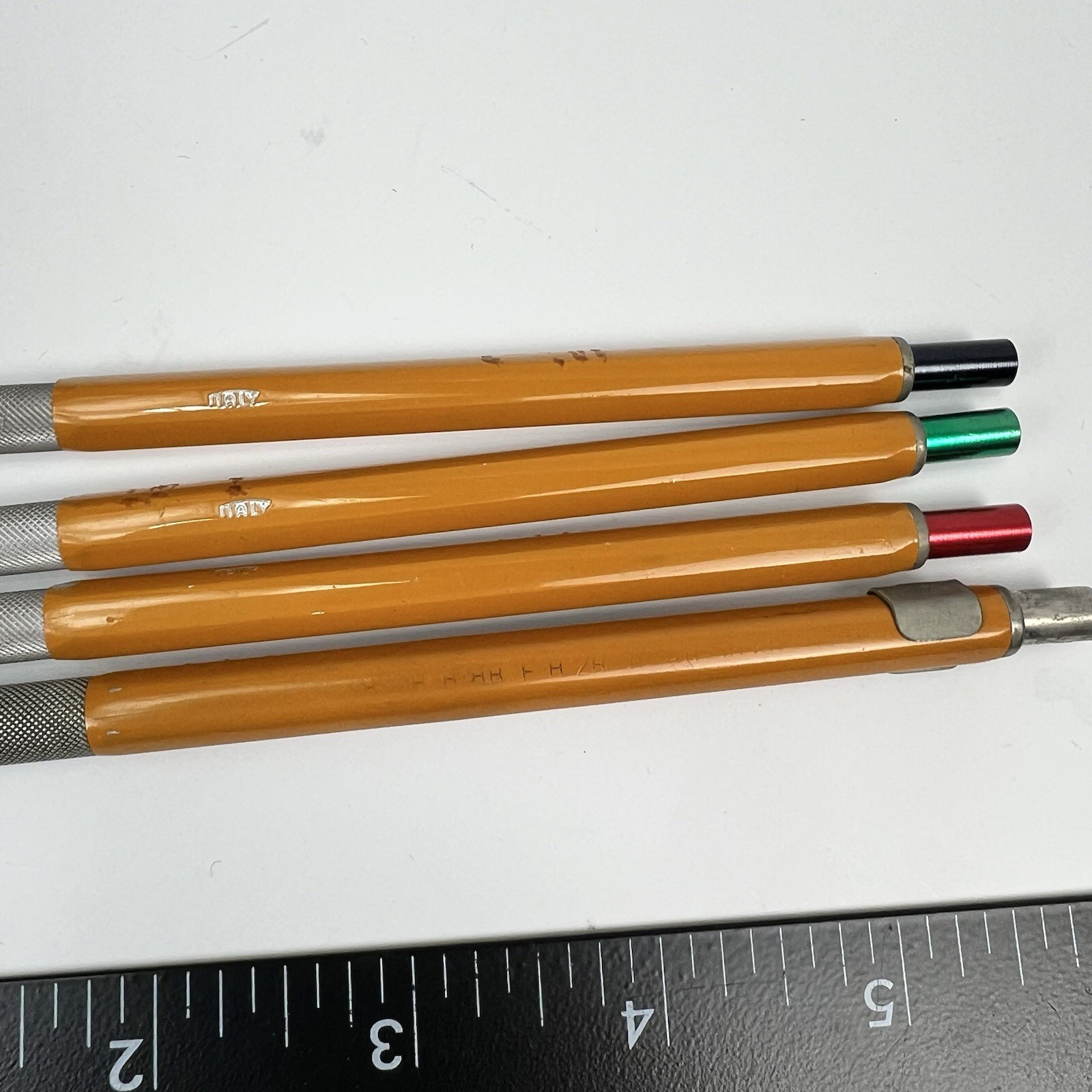 Vintage Ginns United Koh-I-Noor Mechanical Lead Holder Clutch Pencils Italy 4