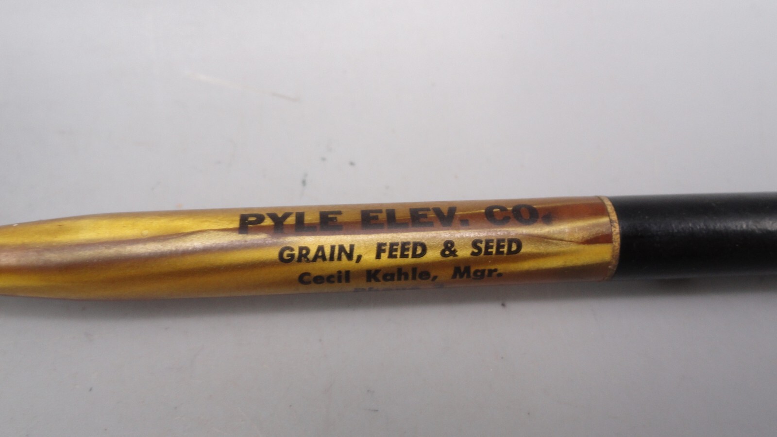 Vintage Pyle Elevator Co. Grain Feed Seed Winona, Kansas Mechanical Twist Pencil
