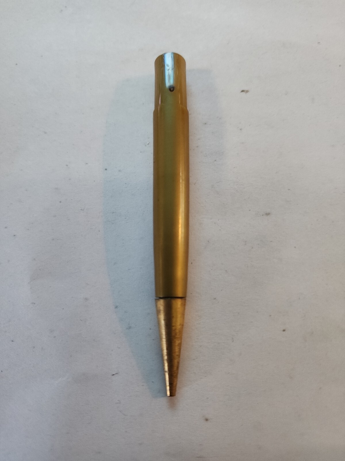 Vintage Gold Tone Mini Mechanical Pencil Twist Bottom Works A87