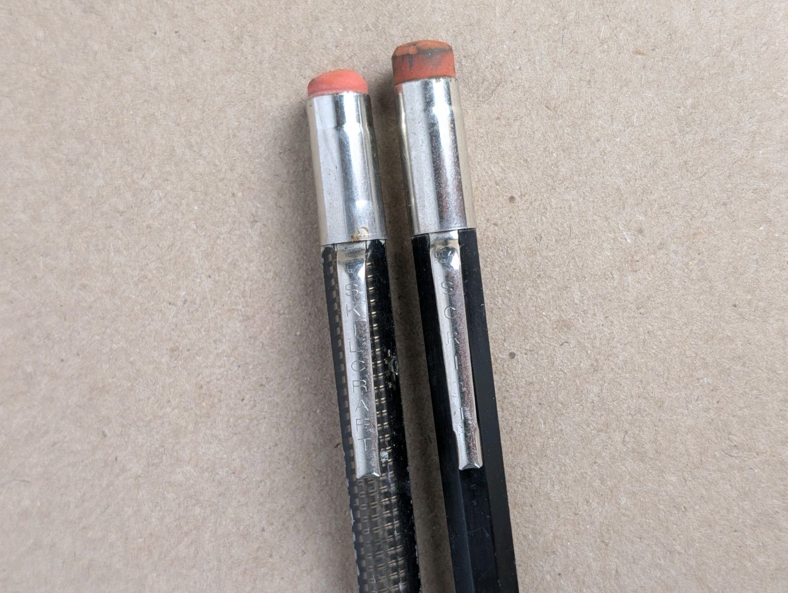 Vintage Scripto & Skilcraft US Government Mechanical Pencils Pair USA
