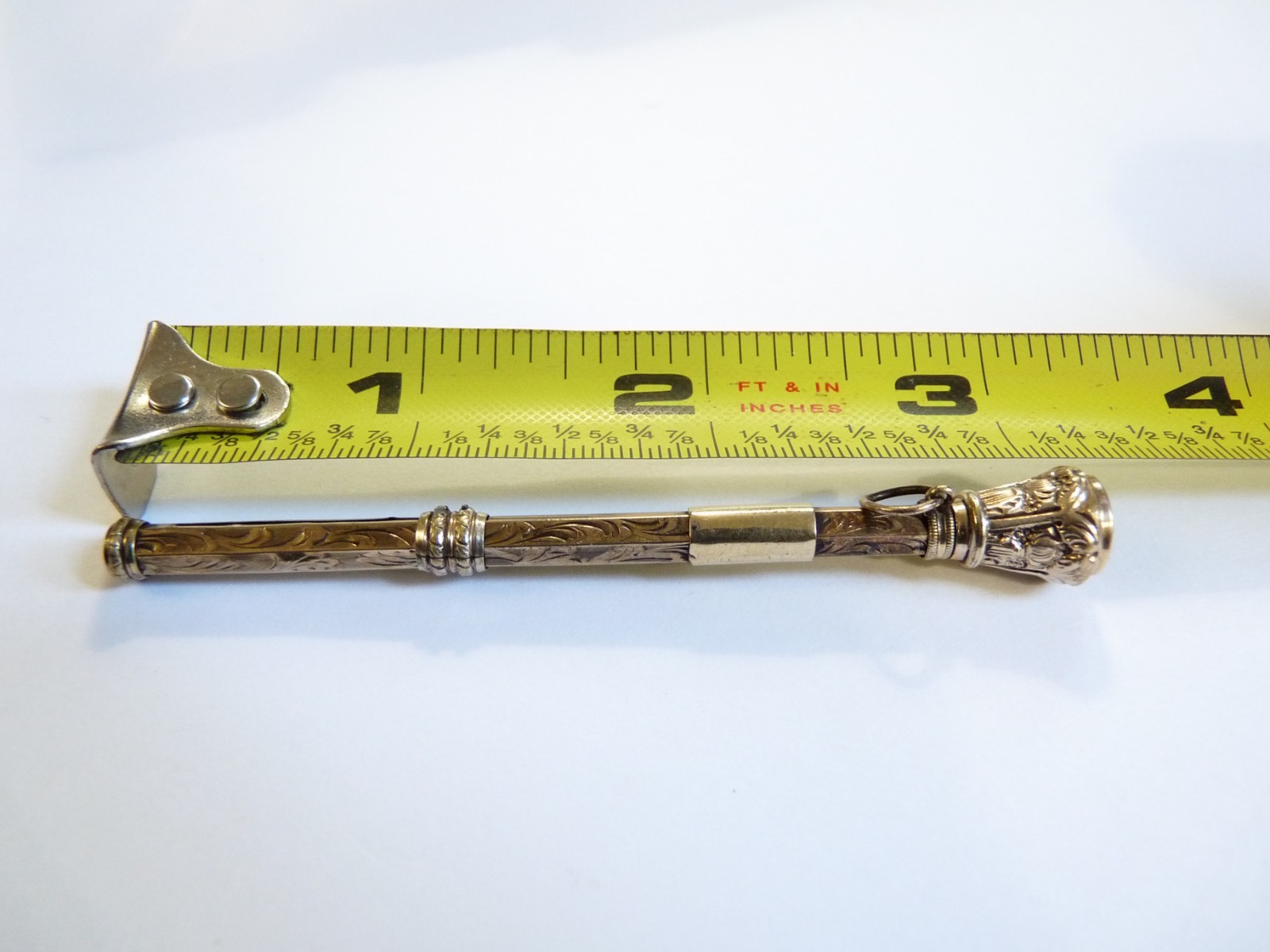 Antique Vintage Victorian Era 14k Gold Filled Propelling Pencil Machanical