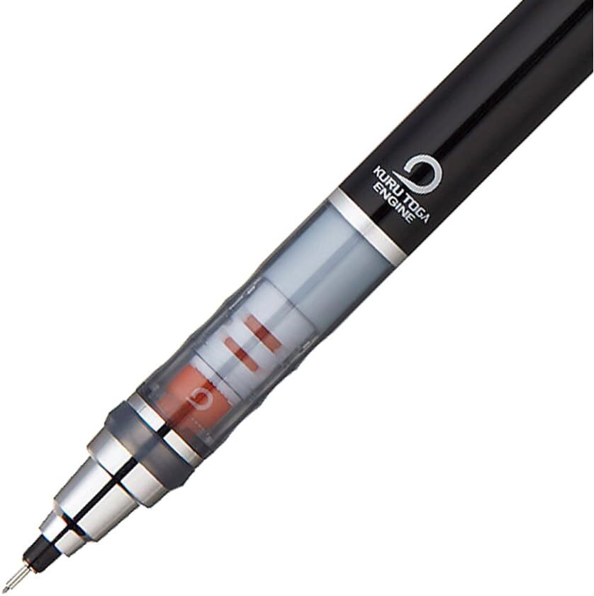 Portaminas Kurutoga Estandar, 0,5 Mm, Negro (M54501p.24)