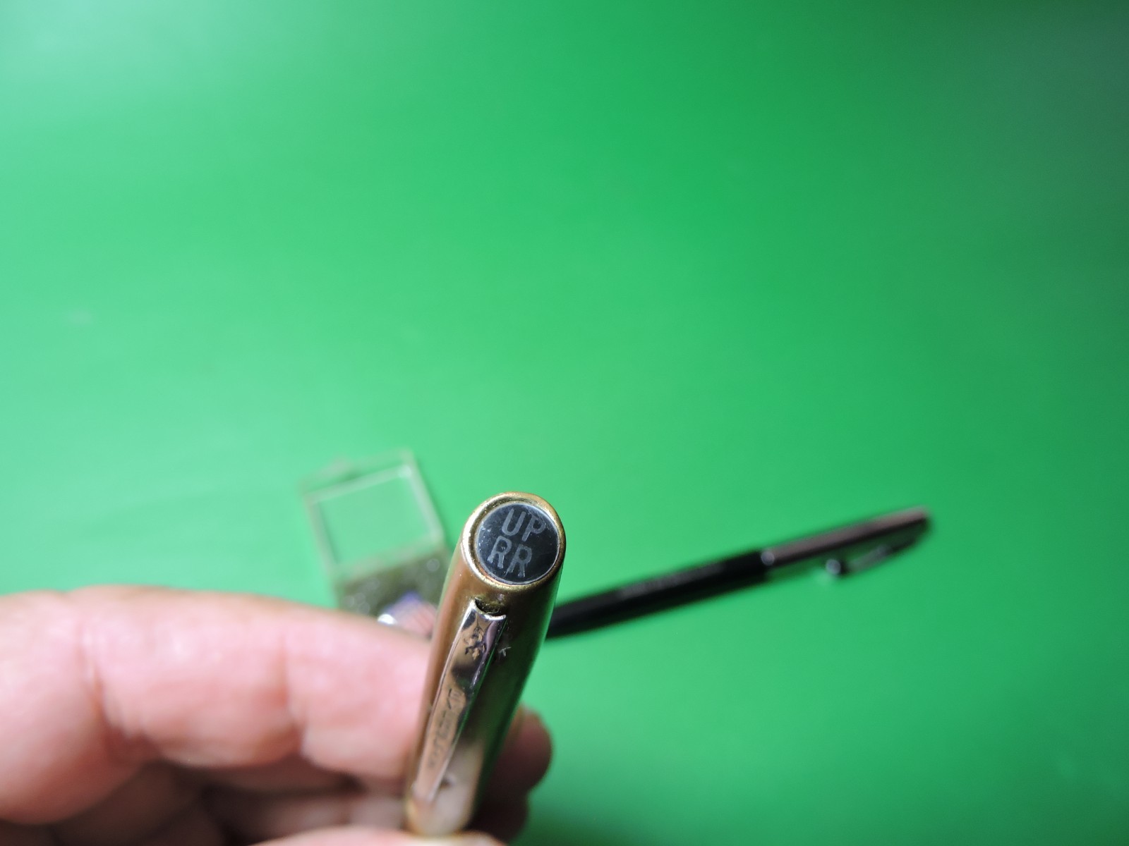 1) UP SERVICE PIN 2) RAILROAD PENS – 1) Gold UP &1) Union Pacific Security Pen