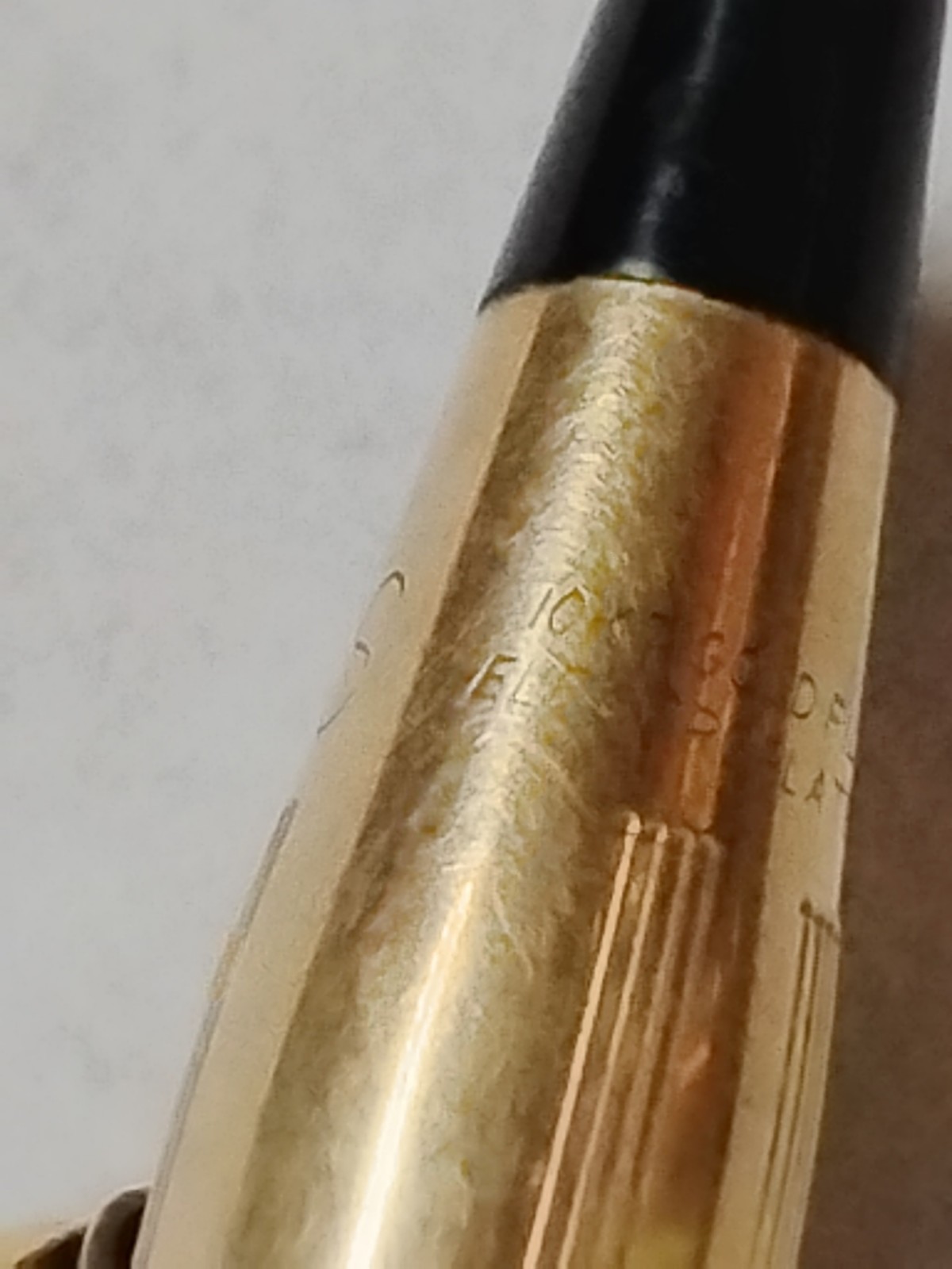 VTG Cross 10k Gold Filled Pen with J&L Steel Logo Tested And Working #L0