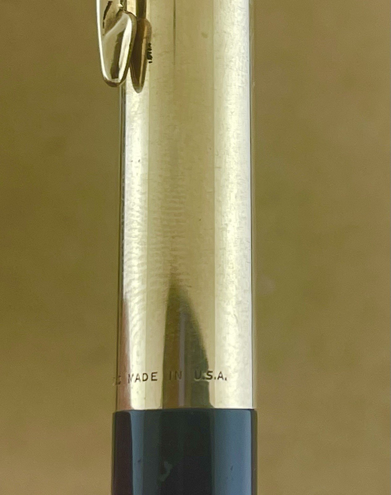 14K Solid Gold Cap Parker 51 Fountain Pen Pencil ~ About $800 Scrap ~ Clean!