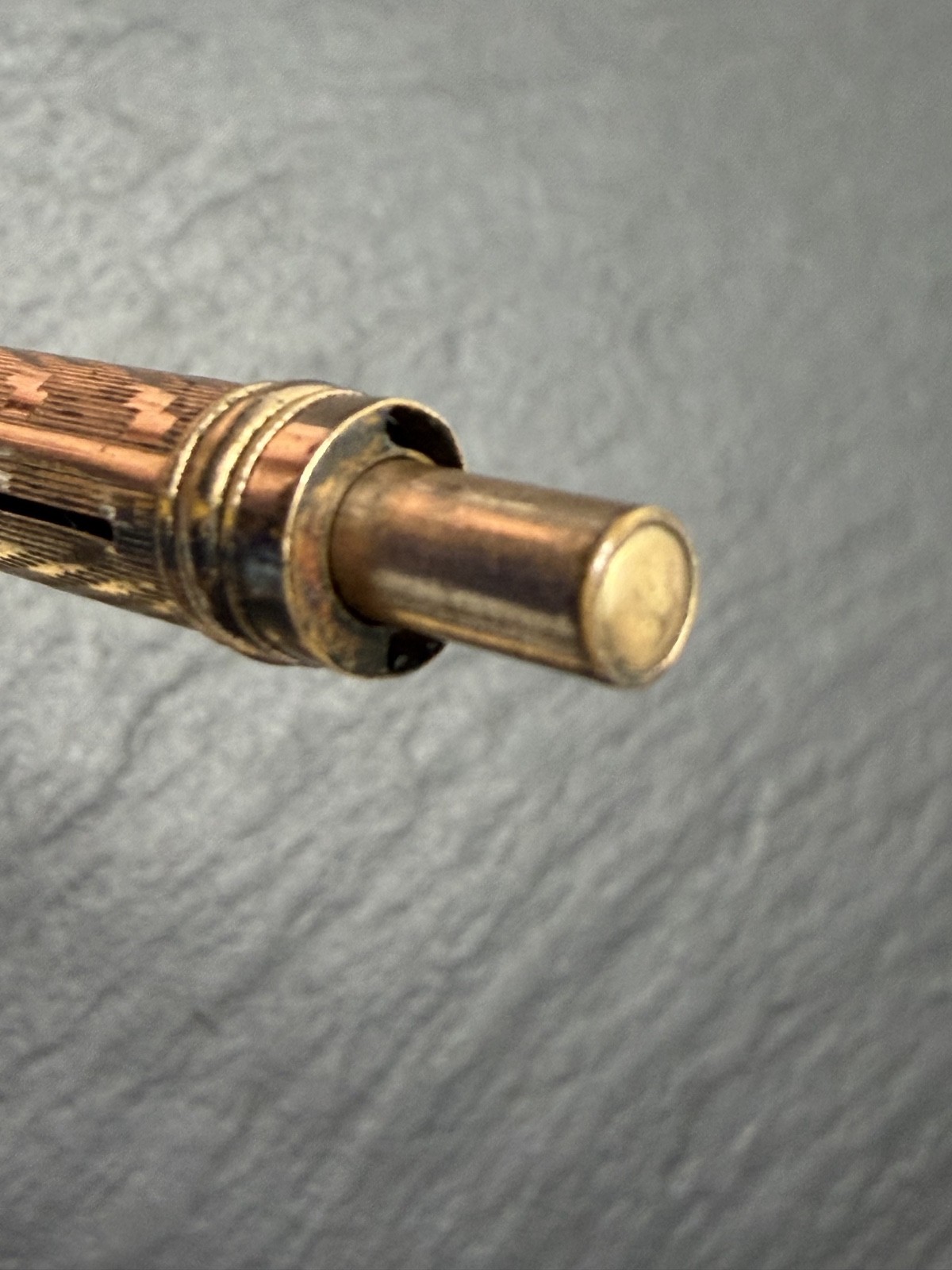 ANTIQUE GOLD FILLED COMBINATION DIP PEN W/NIB AND MECHANICAL PENCIL N995